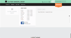 Desktop Screenshot of elkpointlibrary.ab.ca
